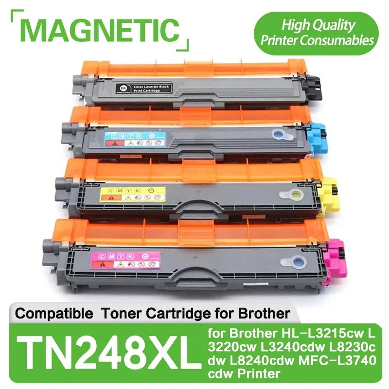 European TN248 TN248XL Toner Cartridge Compatible for Brother HL-L3215cw L3220cw L3240cdw L8230cdw L8240cdw MFC-L3740cdw Printer