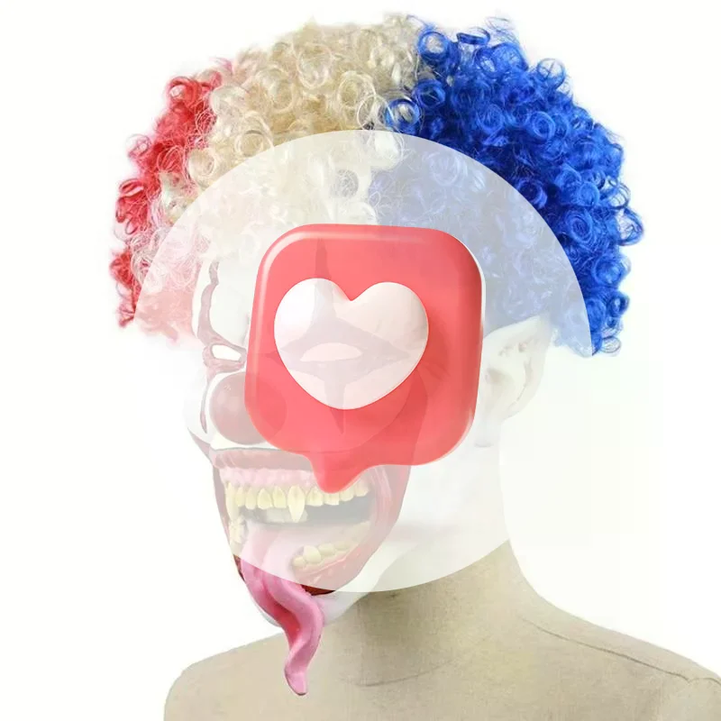 Halloween Verschiedene Clown Maske Cosplay Party Maske Latex Masken Helm NPC Lustige Streich Erschrecken Kopfbedeckung Bar Party Kostüm Requisiten Maske