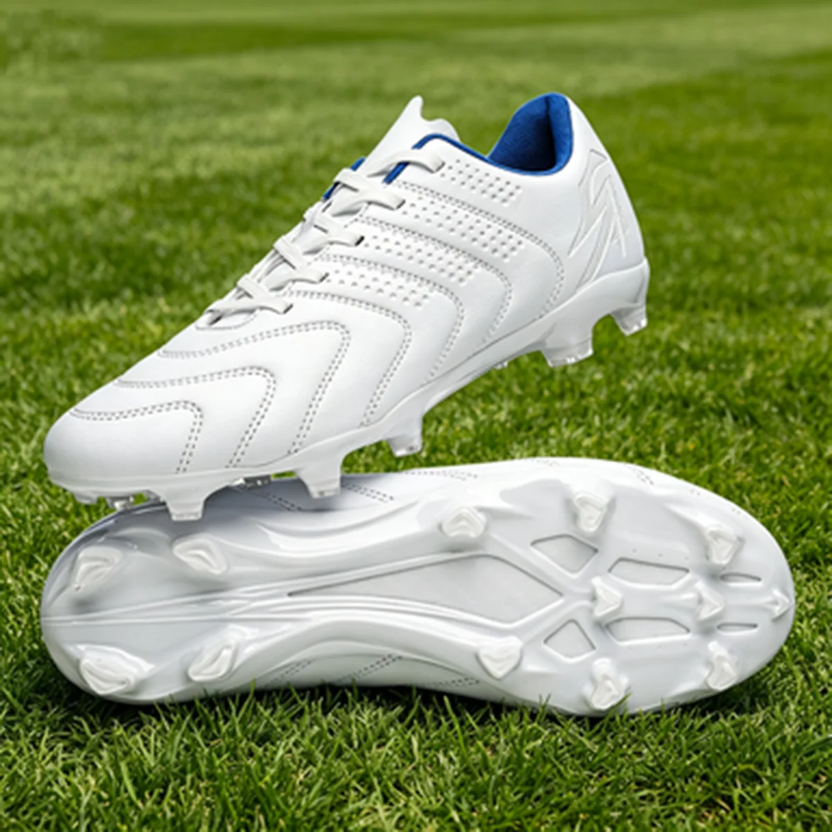 AG FG Grass Pitch Soccer Boots Elastic PU Fabric Upper TPU Reinforced Sole Stable Traction Reliable Quality for All Ages