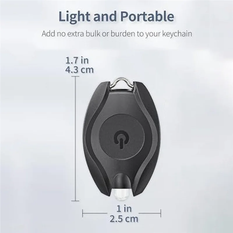 A07F-5Pack LED Keychain Flashlight Mini LED Keychain Light Portable Battery Powered Key Ring Torch For Outdoor Camping Party