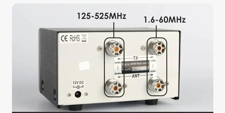 2025.4 NISSEI RX-503MAX Misuratore SWR digitale HF/VHF/UHF 1.6-525 MHz 200 W CW/FM/SSB/AM/DMR SWR Wattmetro con LCD da 3,5 pollici