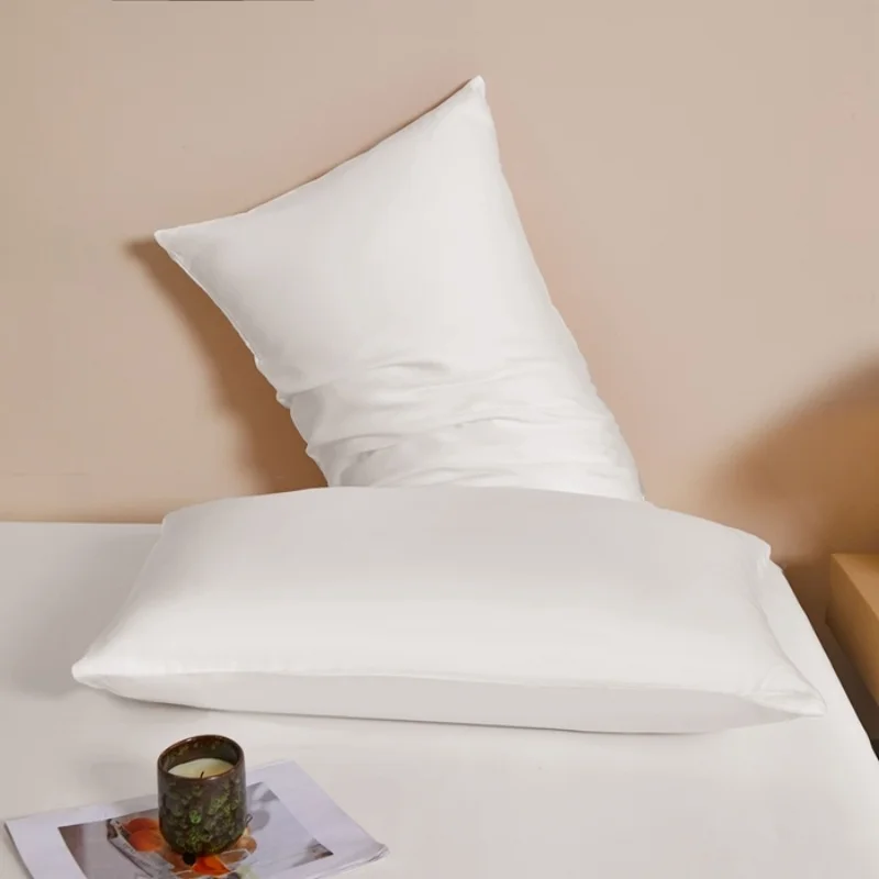 

Наволочки из 100% бамбукового волокна, охлаждающие антибактериальные однотонные белые наволочки для дома в отеле, летние наволочки в стиле конверта 48*74 см * 2 шт.