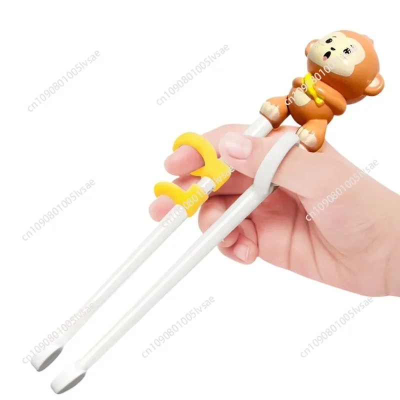 Baby Learning Training Chopsticks Cartoon Animal Beginner Chopstick Tableware Kids Eating Training Helper