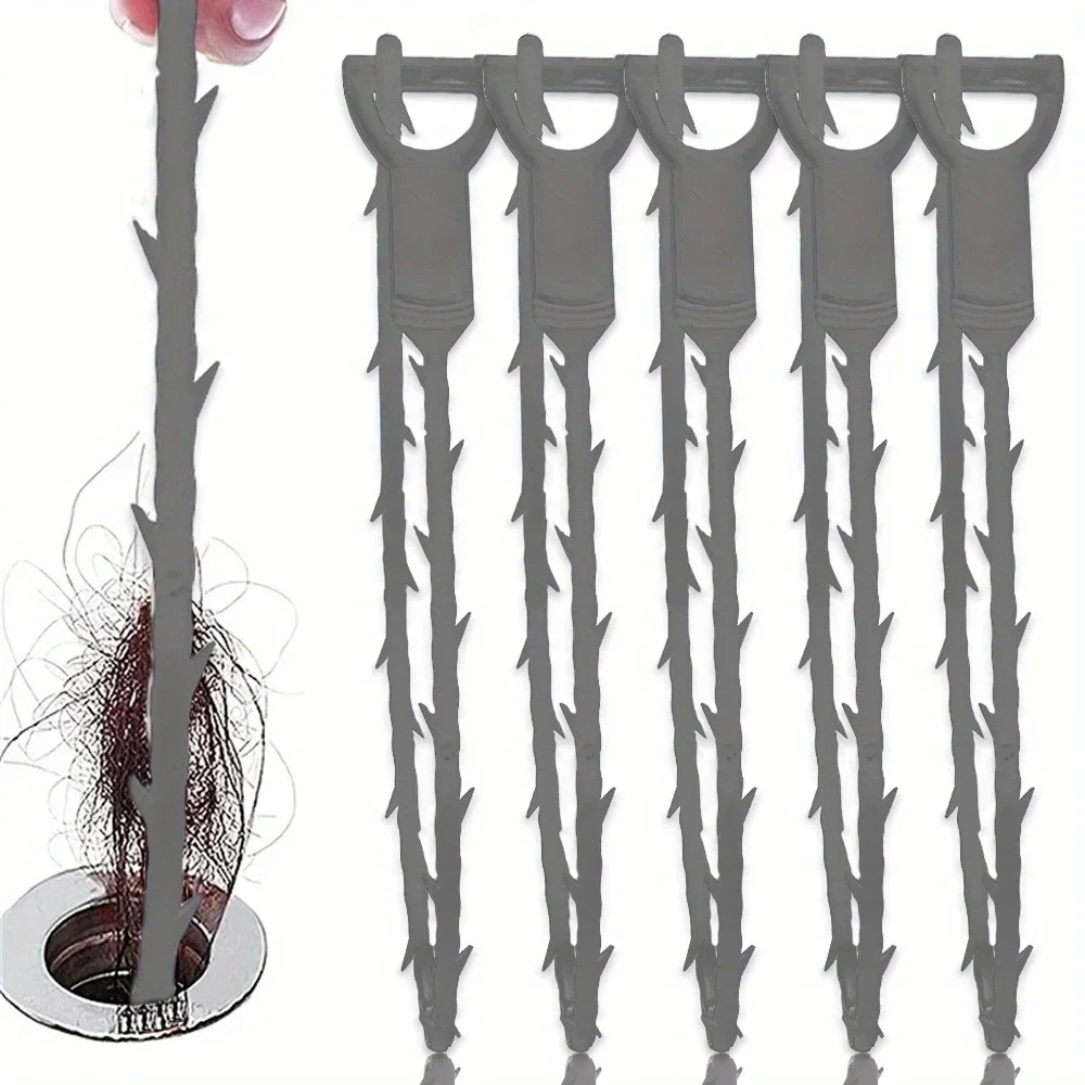 Sink Pipe Dredger Water Channel Drain Cleaner Hair Cleaning Hook Sewer Filter Anti Clogging Floor Wig Removal Clogs Tools Set
