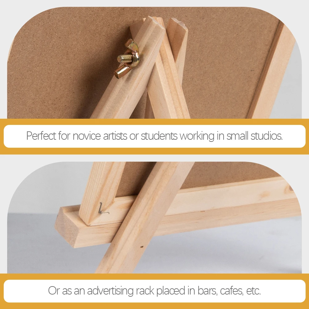 

3 Pcs Drawing Board Stand Easel Kids Table Top Tabletop Easels Small for Painting Artist Mini Child