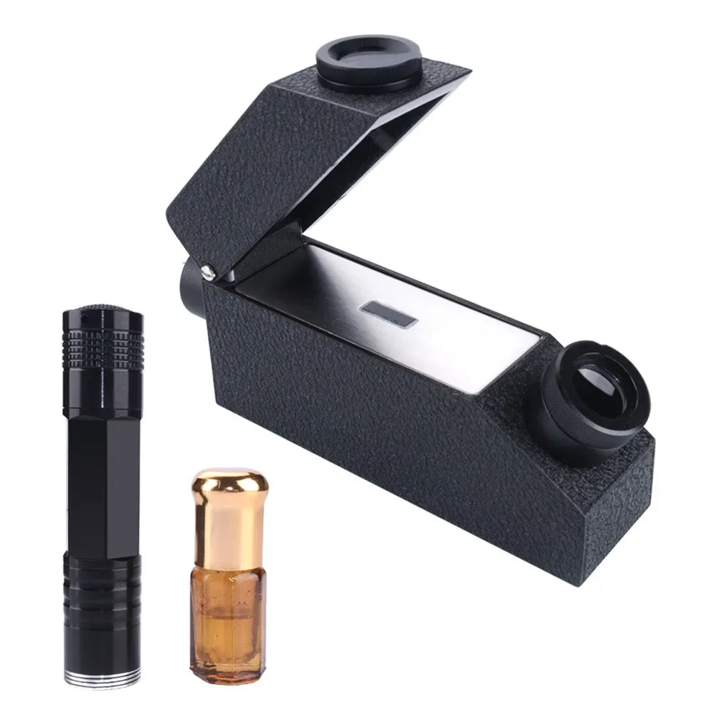 Gem Refractometer With Refractive Oil For Jewelry Gemstone Ldentification Measure Refractive Index Gems Value 1.30~1.81RI