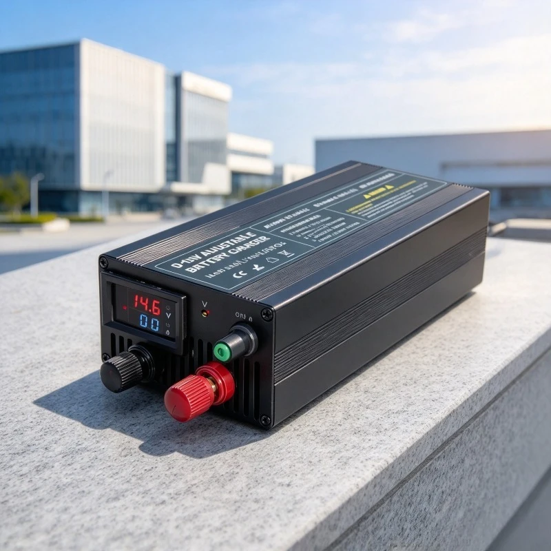 LiFePO4 12V 60A 100Ah Lithium Battery Charger Current Voltage Adjustable Solar System Power Accessories Smart Charger