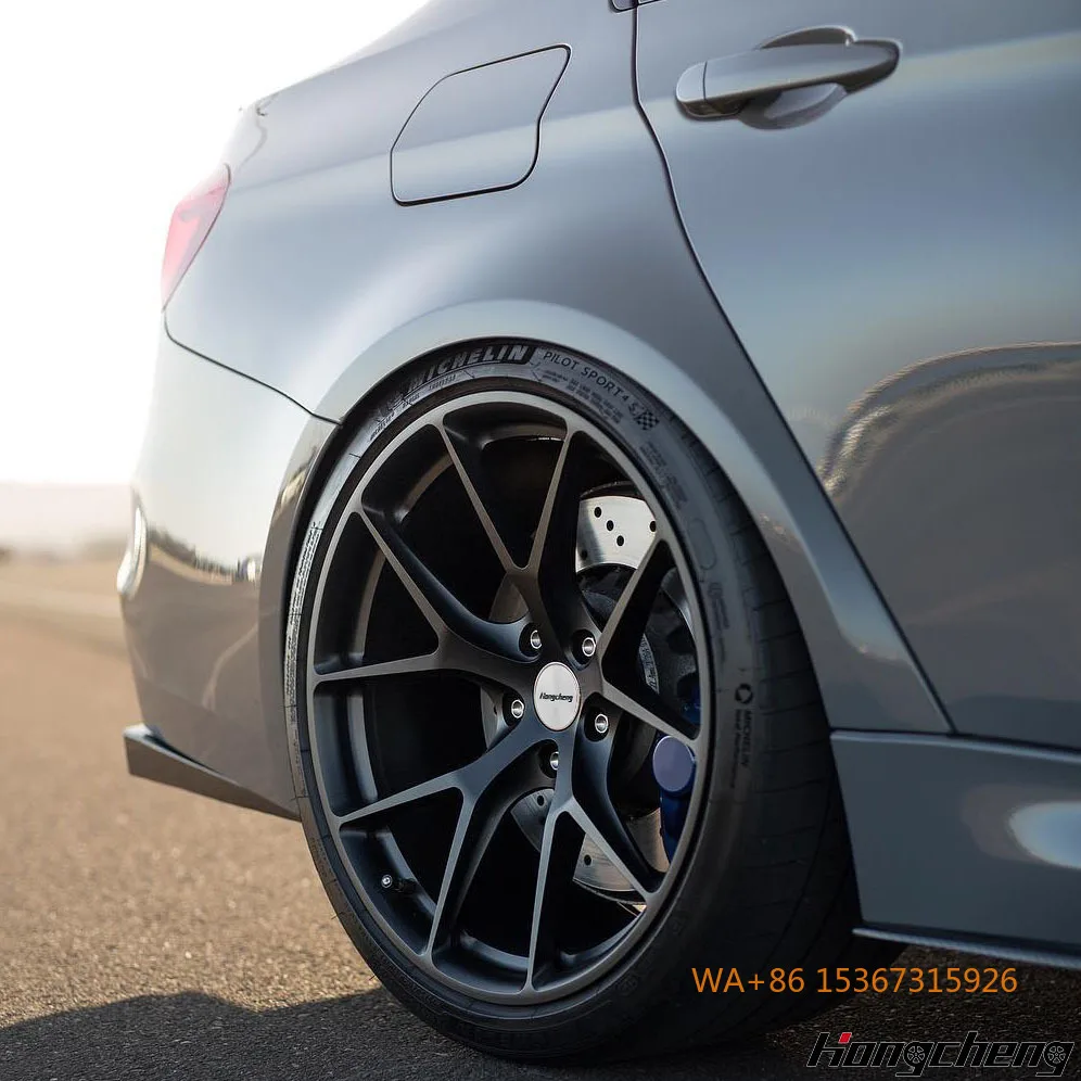 

17-19 Inch Matte Black 6061-T6 Forged Alloy Rims 5x108/5x112/5x114.3/5x120 High Performance Passenger Car Wheels