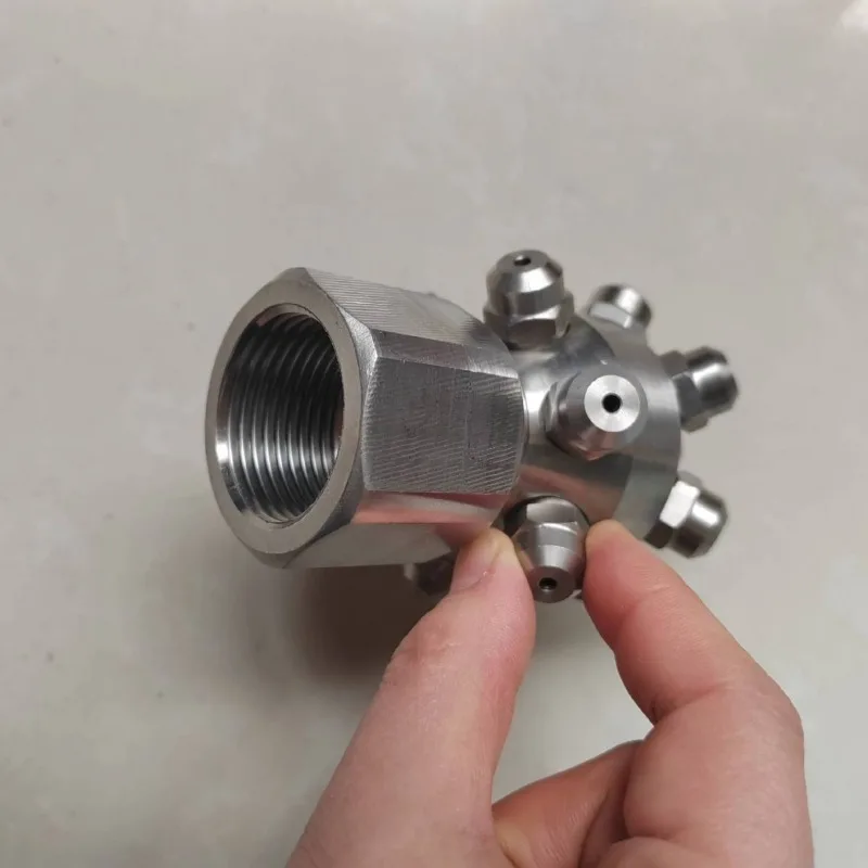 13 Solid Cone Industrial Spray Nozzle Multi Head Stainless Steel Tank Bottle Washing Sprinkler DN25 DN32 Interface High