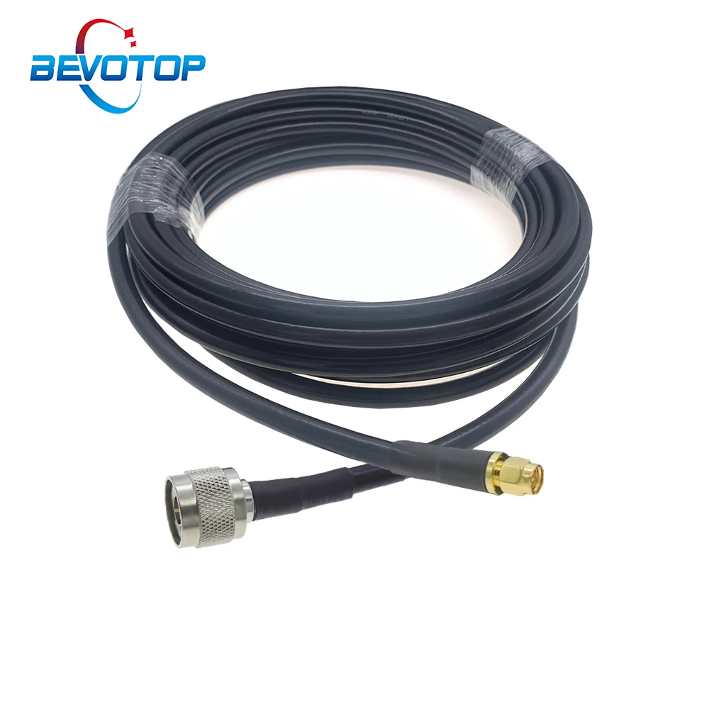 1PCS SMA male to N male connector 5D-FB 50-5 Coaxial Cable RF Adapter Cable 50 Ohm 1m 5m 10m 20m 30m BEVOTOP