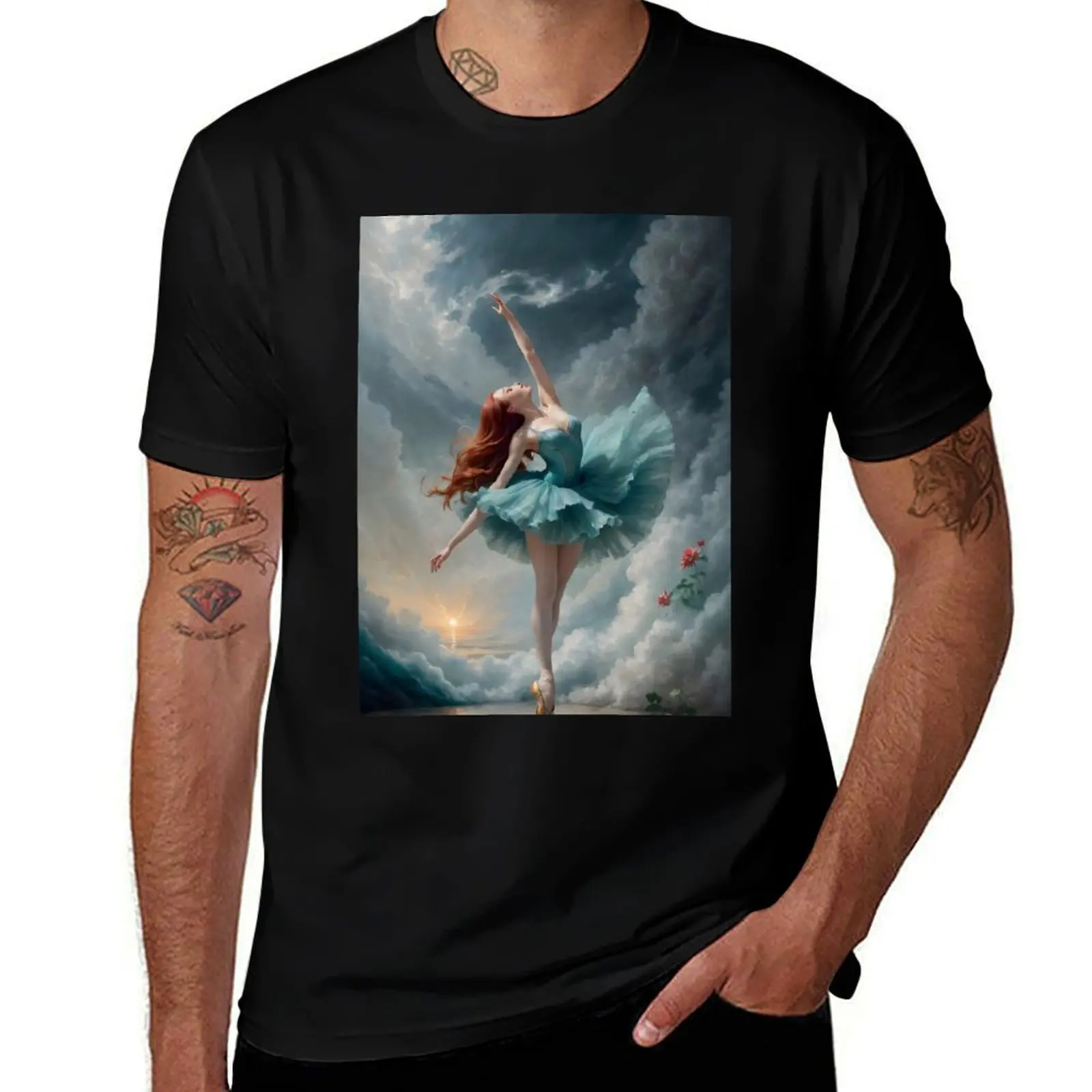 Dance Among the Clouds T-Shirt shirts graphic tees Blouse designer t shirt men