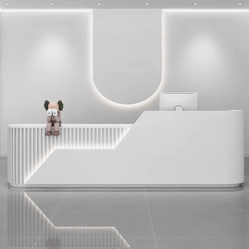 تصميم مكتب الاستقبال منبر مكتب الجبهة المنبر تسجيل البيع بالتجزئة متجر مكافحة الخروج فندق Mostrador أثاث ما بعد الحداثة