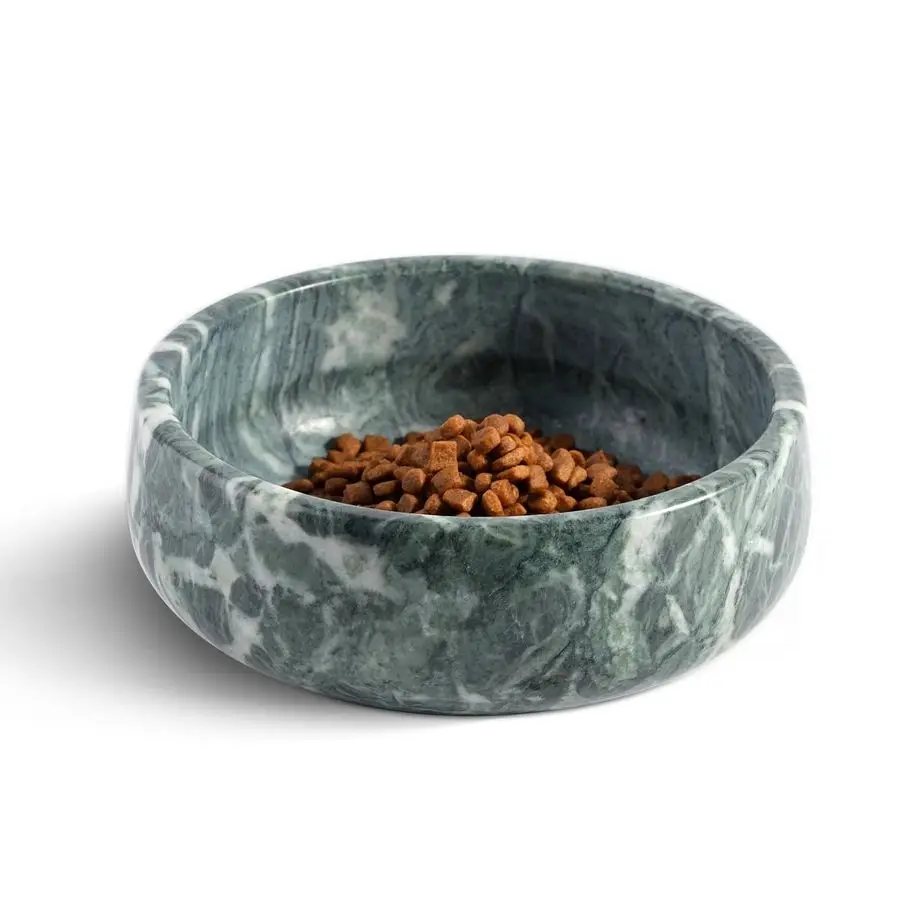 

Marble Dog Bowl, 5lbs NonSlip Cat and Dog Food Bowl Dish, NonTipping Weighted Puppy Pet Dish, Durable Food and Water Bowls, Easy