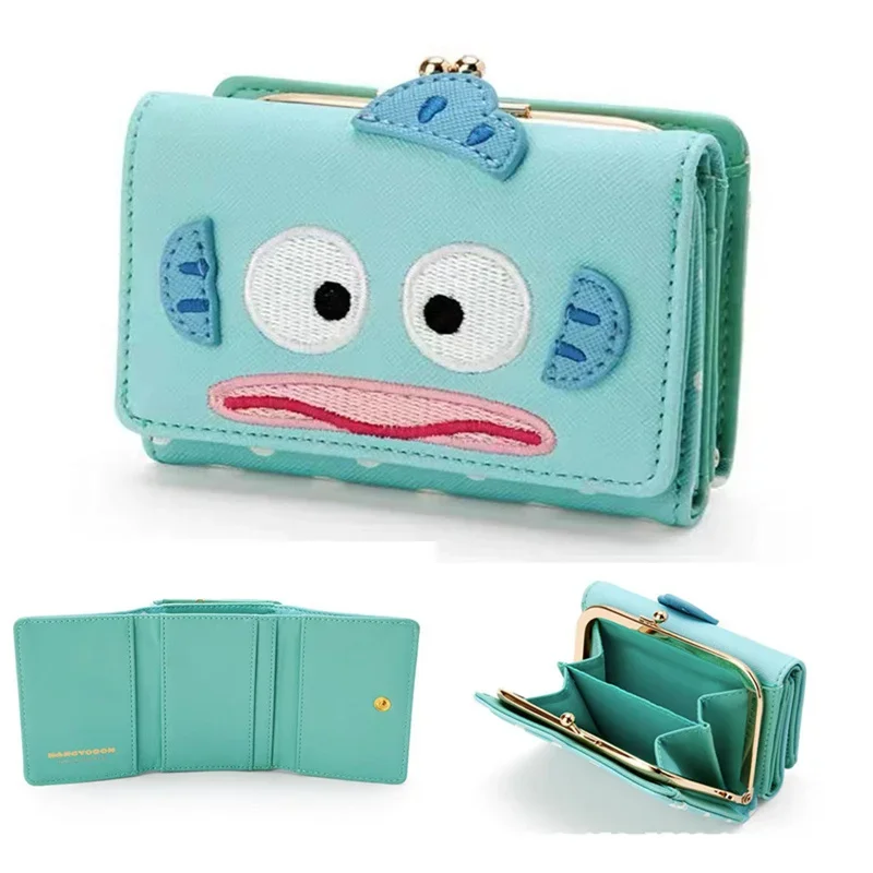 

Sanrio Hello Kitty Wallet, PU Leather, Cinnamoroll Card Holders, Casual Kuromi Money Bag, My Melody Coin Purse Bag