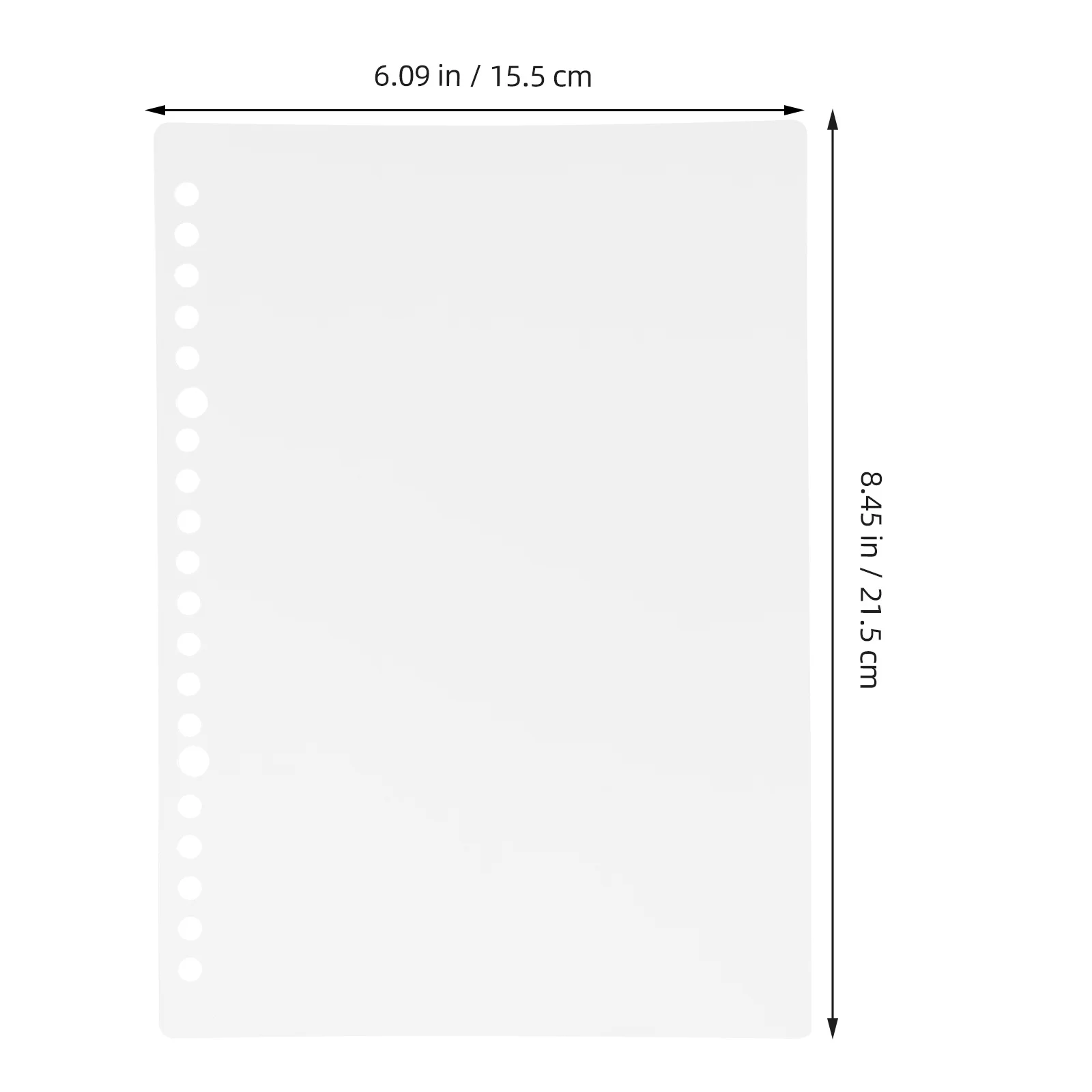 10 مجموعة A5 فضفاضة ورقة دفتر يغطي إعادة الملء قابلة لإعادة الاستخدام الموثق قذيفة للمخططين دوامة أجهزة الكمبيوتر المحمولة واضح Pp حامي #3