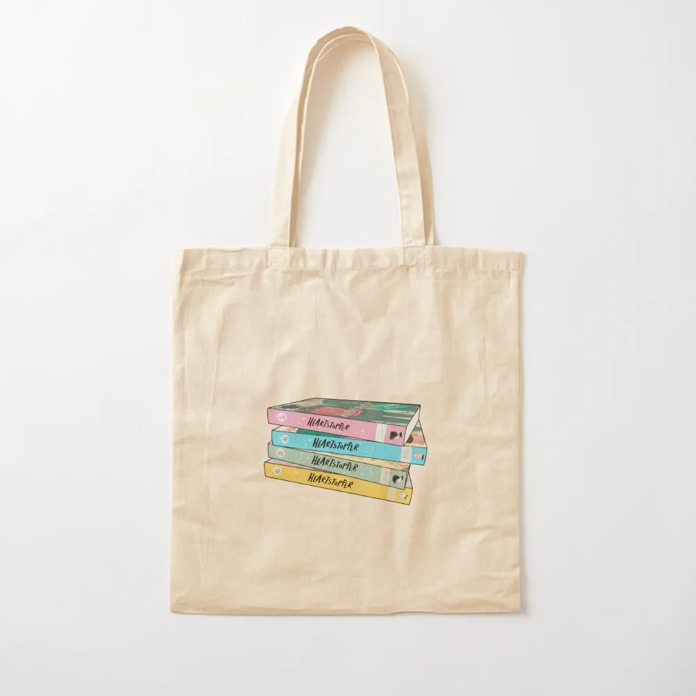 

Heartstopper book stack Tote Bag