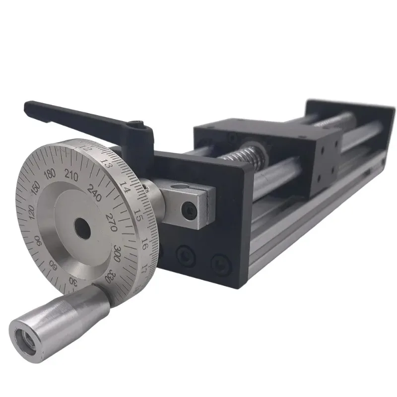 Saw Linear Stage Workbench Manual Sliding    with Ballscrew SFU1204/1605/1610 Handwheel 50-500MM Stroke