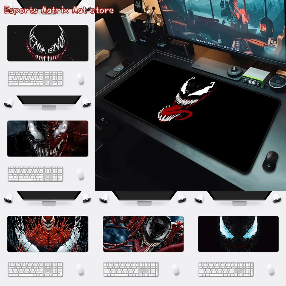 

Cool Marvels Venom Colorful Mousepad HD Printing Computer Gamers Locking Edge Non-slip Mouse Pad Keyboard PC Desk Pad