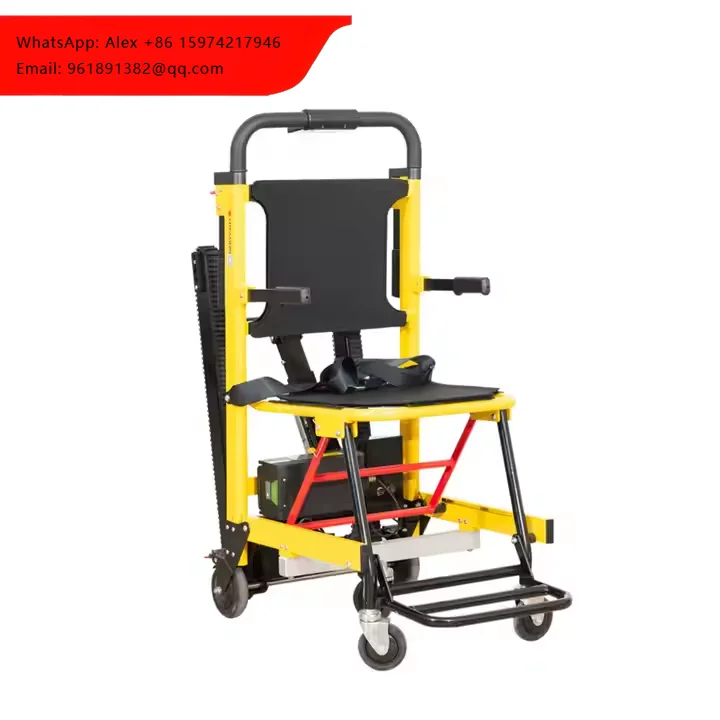 2025 New Seat Type Foldable Electric Stair Climbing Trolley Automatic Track Stairs Corridor Transfer Folding Chair