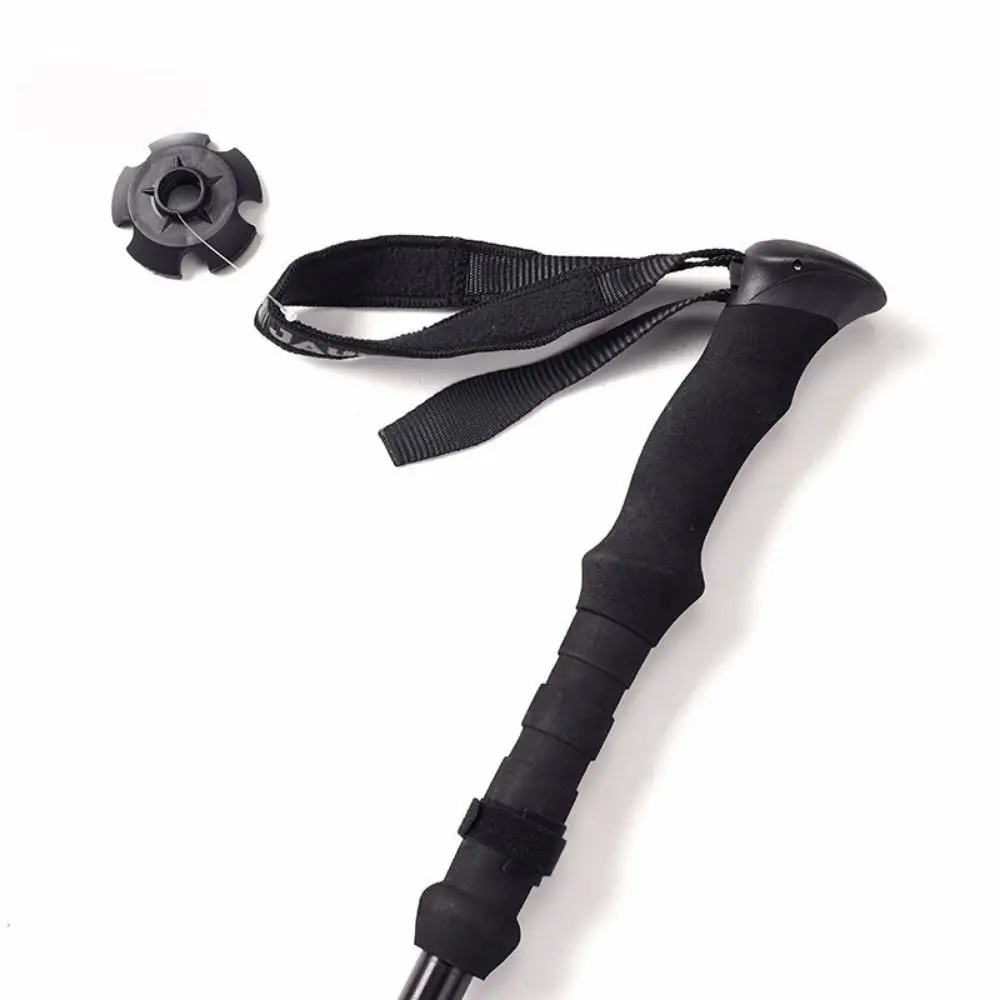 

Comfort Handle Aluminum Outdoor Trekking Poles EVA Quick Adjustable Locks Walking Sticks Telescopic 4 Section Wading Staff Women