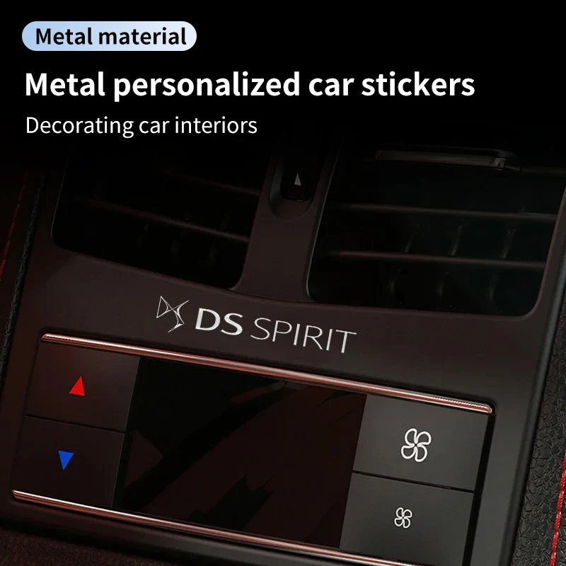 3D Car Logo Stickers Metal Letter Car Stickers Interior Accessories For DS SPIRIT DS3 DS4 DS4S DS5 5LS DS6 DS7 DS9 RUBIS E-Tense - view 4