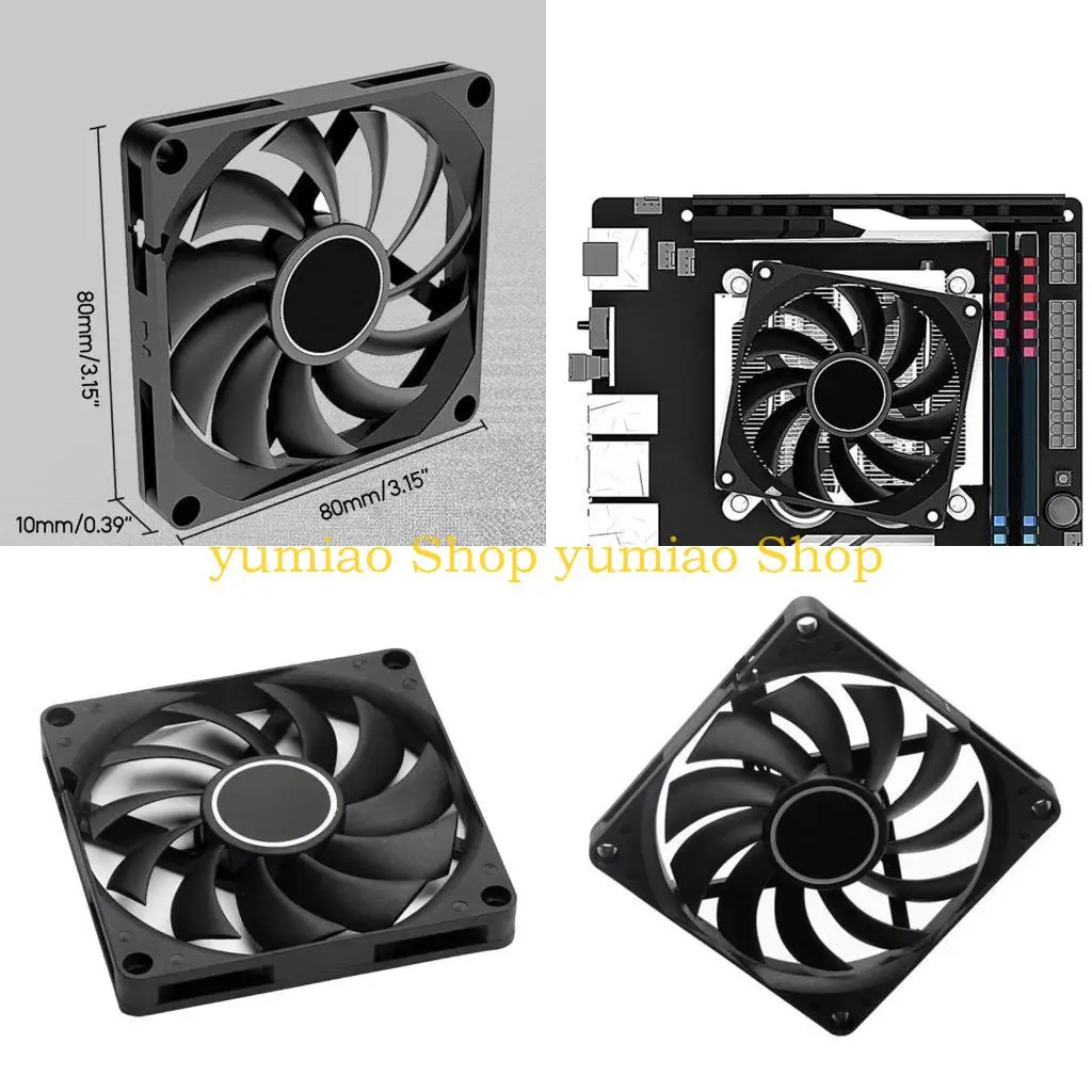 

587b 8cm Case Fean Ultra-Thin для системы водяного охлаждения ПК тихий и эффективной ШИМ