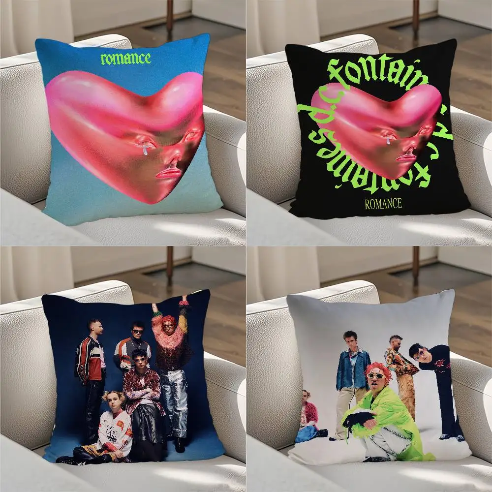 

F-Fontaines D.C. Pillow Case Luxury Double-sided For Car Pillows 45x45 Cushions Cover Home and Decoration Sofa Pillowcase 50x50
