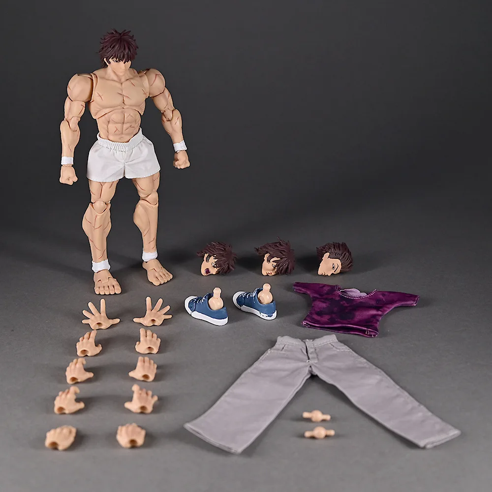 Figura de acción de Baki Hanma Hanma Baki Demon Back Ver. Modelo móvil 1/12 Baki Boy figuras colección de Pvc decoración juguetes regalos