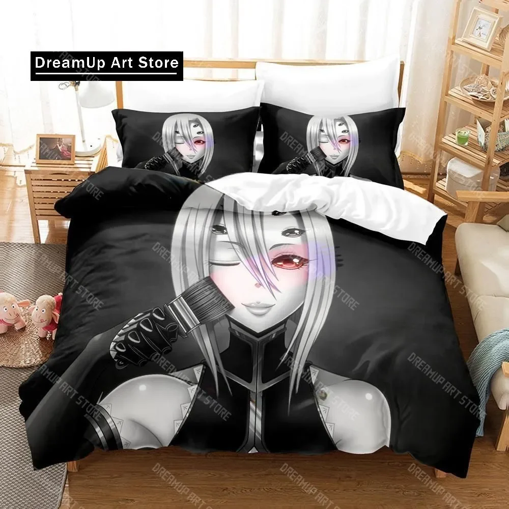 

Комплект постельного белья Monster Musume Single Twin Full Queen King Size Комплект постельного белья для взрослых и детей Комплекты пододеяльников для спальни 3D Аниме Комплект простыней