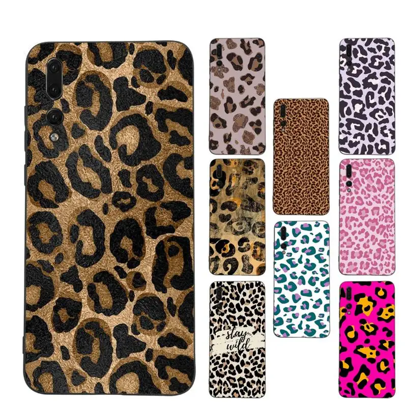 Luxury Leopard Phone Case for Huawei Honor 10 i 8X C 5A 20 9 10 30 lite pro Voew 10 20 V30