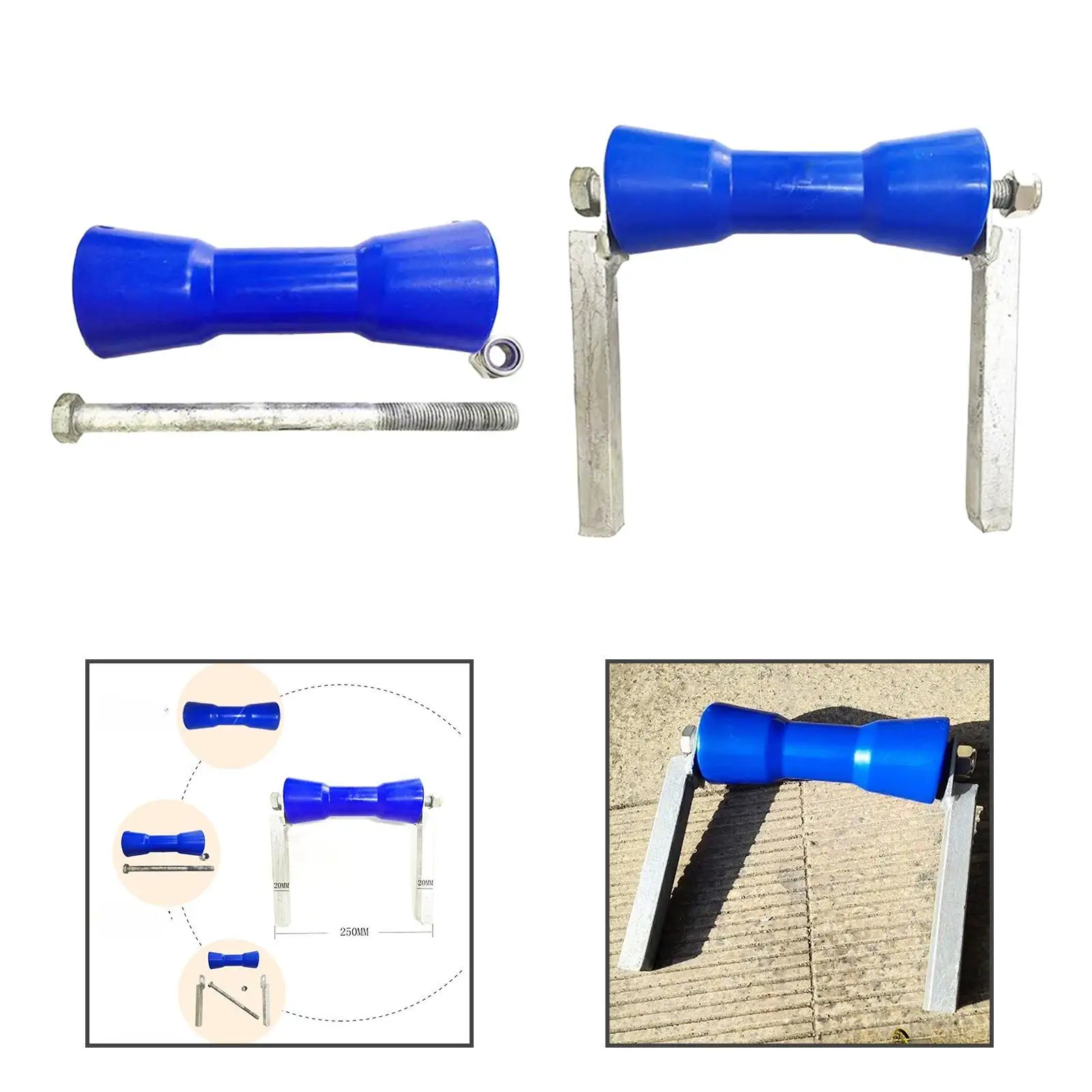 مجموعة أسطوانة القوس المقطورة البحرية لفة ملحقات الأدوات البحرية المقاومة للتآكل بسلاسة لمستودعات حوض اليخوت البحرية #4