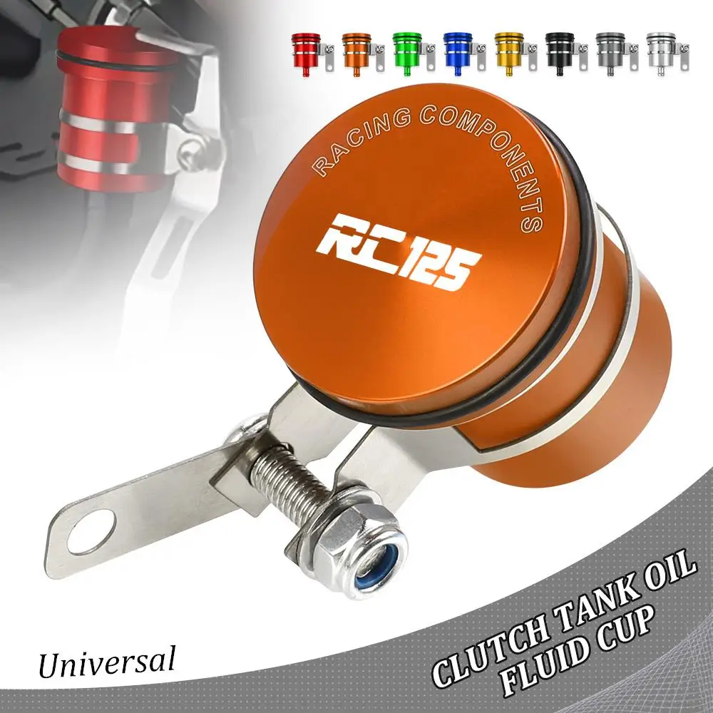 

Universal Motorcycle Brake Fluid Reservoir Clutch Tank Cylinder Oil Fluid Cup FOR RC 125 RC125 2014 2015 2016-2023 Accessories