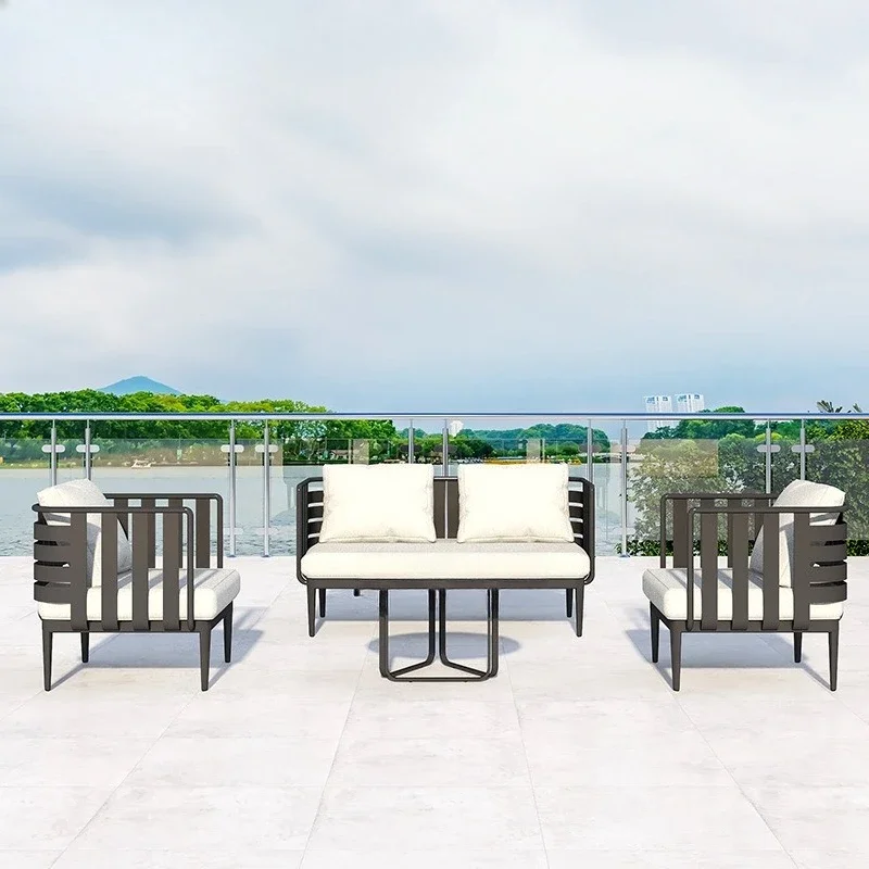 

Office Sofa Coffee Table Combination Business Simple Three-person Leisure Meeting Area Double Reception Room Outdoor Furniture