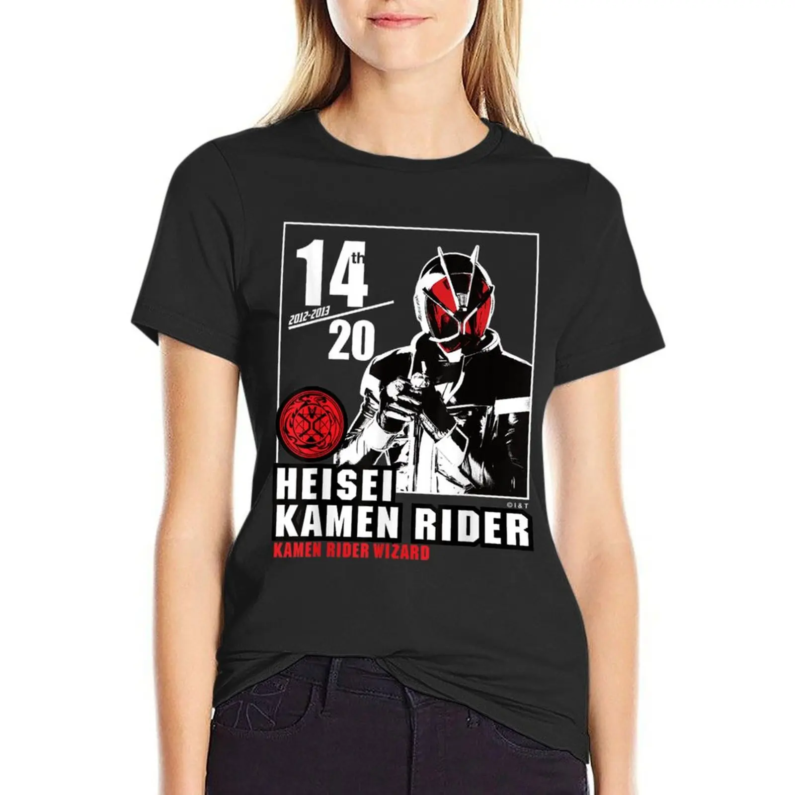 T-shirt femme Kamen Rider Wizard, imprimé animal, vêtements féminins