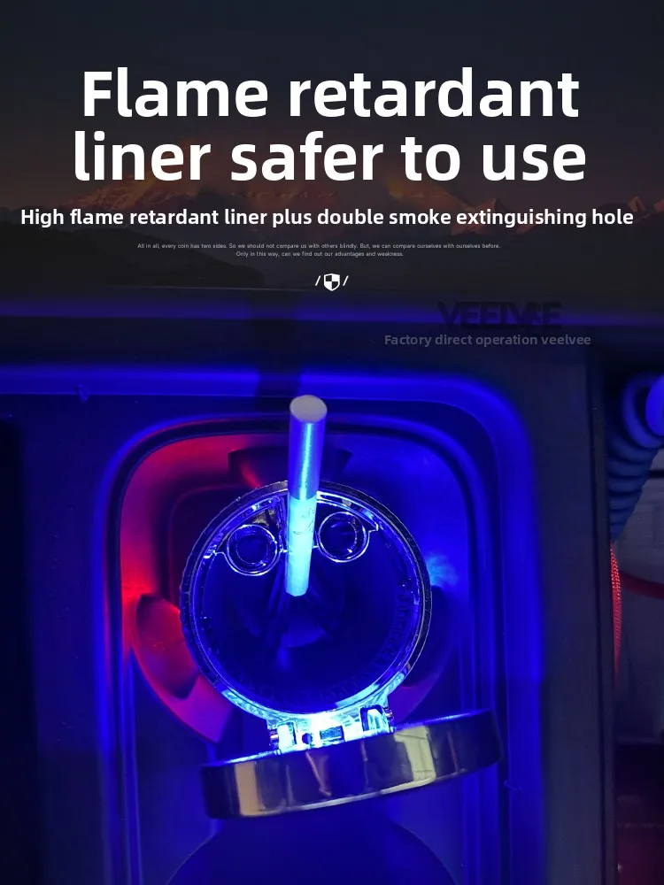 مناسبة لسيارة Land Rover New Defender مع ملحقات داخلية للسيارة خفيفة ومعدنية مبتكرة مضادة للرماد المطلي