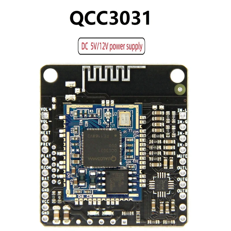 Qcc3031 aptxhd Modul Audio eingang Line-In verlustfreie Hifi Bluetooth 5,0 Empfänger platine für Lautsprecher mit Gleichstrom