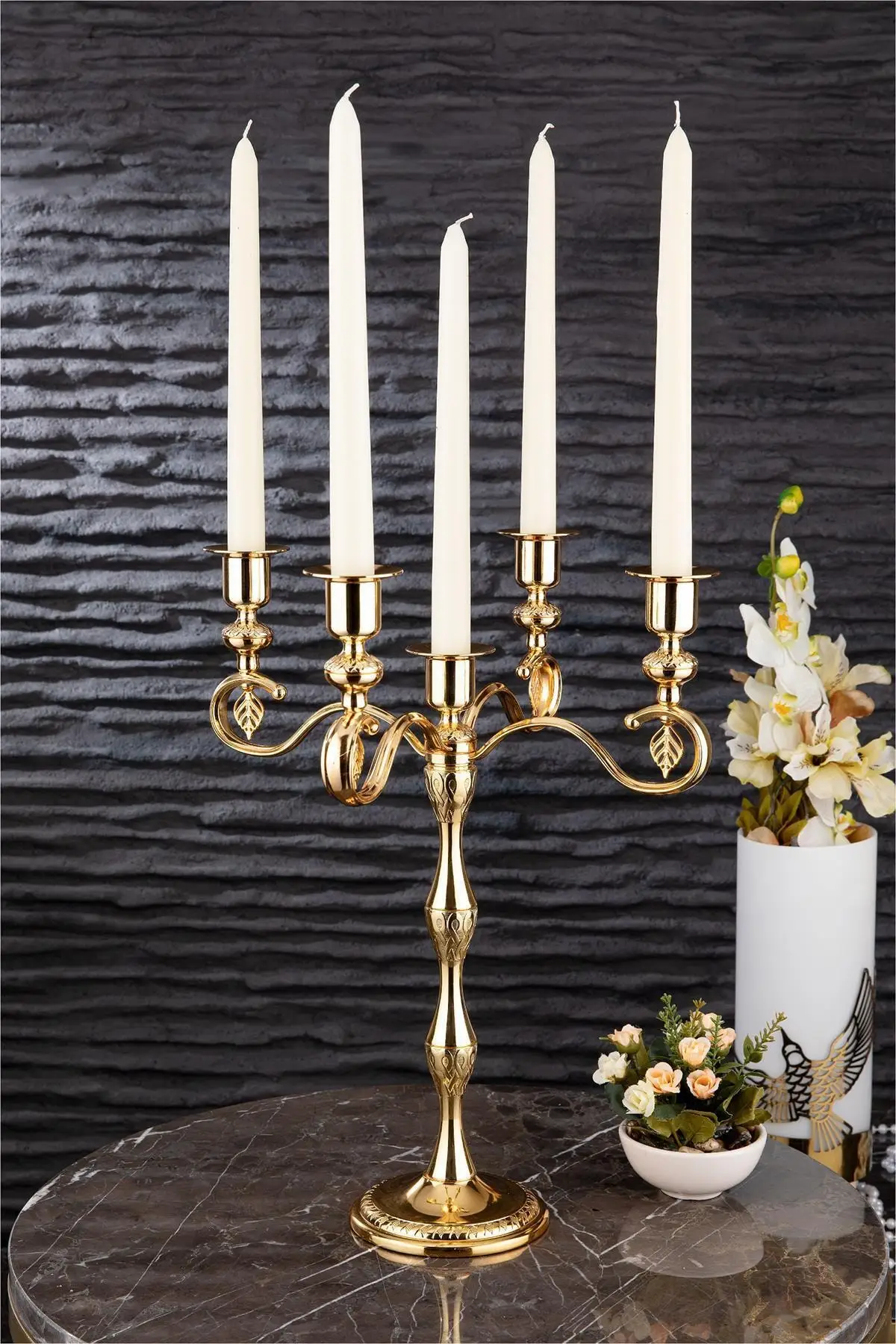 Vela Decorative 5 Candlestick Candle Holder Decorative Objects And Lighting