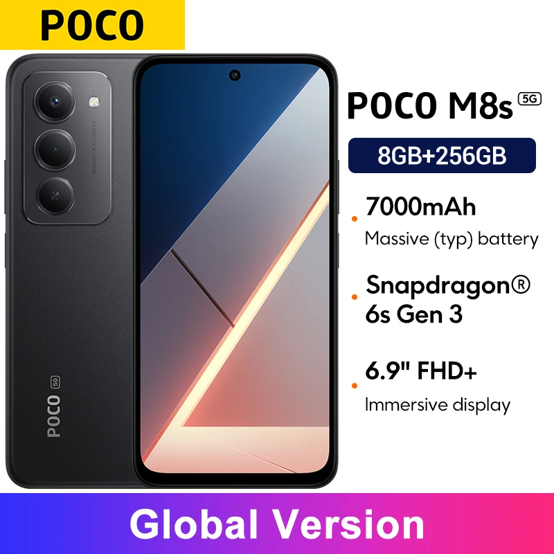 Смартфон Poco M8s 5G, 6/128ГБ и 8/256ГБ, глобальная версия — фото товара