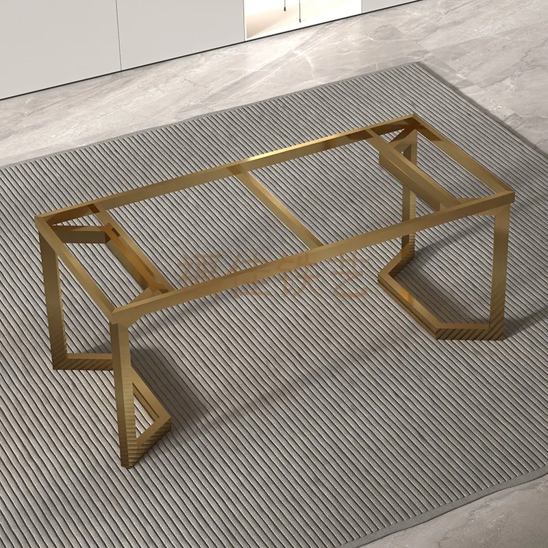 

Nordic light luxury rock slab dining table feet frame wrought iron desk legs metal bar legs legs marble table feet