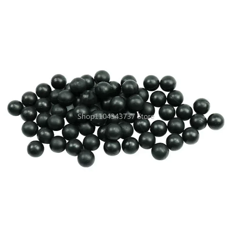 1-200pcs Black Solid Rubber Balls Diameter 1/2/2.5/3/3.5/4/4.5/5.5/6.5/6/7/8/9~200mm High Elasticity Wear-resistant Rubber Ball