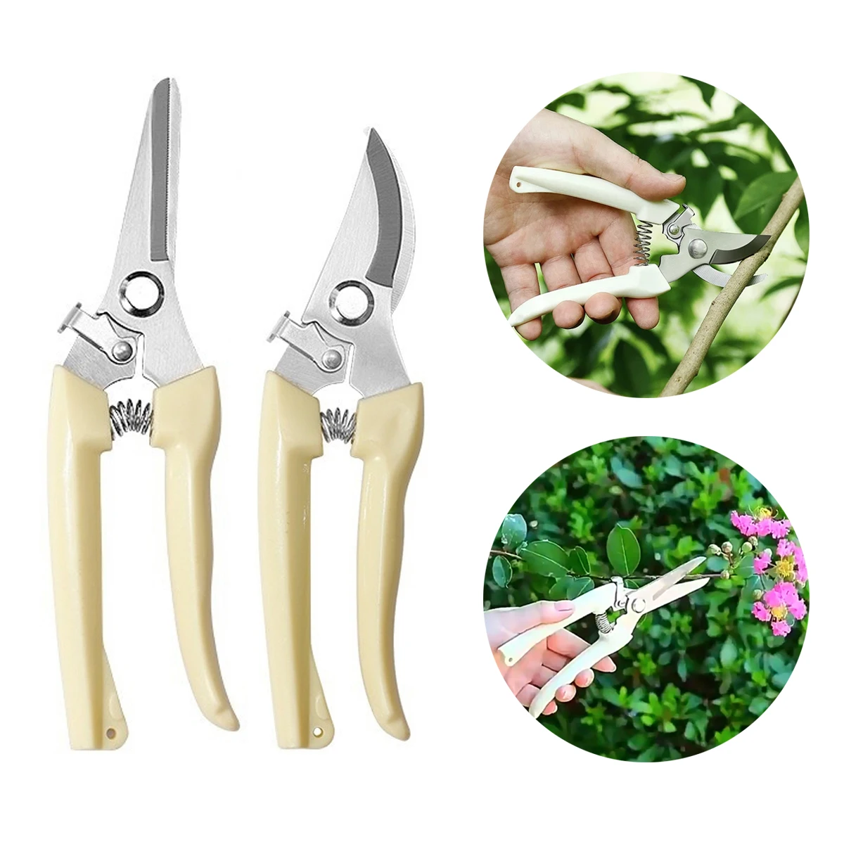 

1Pc Stainless Steel Horticultural Flower Branch Scissors Floral Pruning Elbow/Straight Head Garden Orchard Plant Tree Trimmer