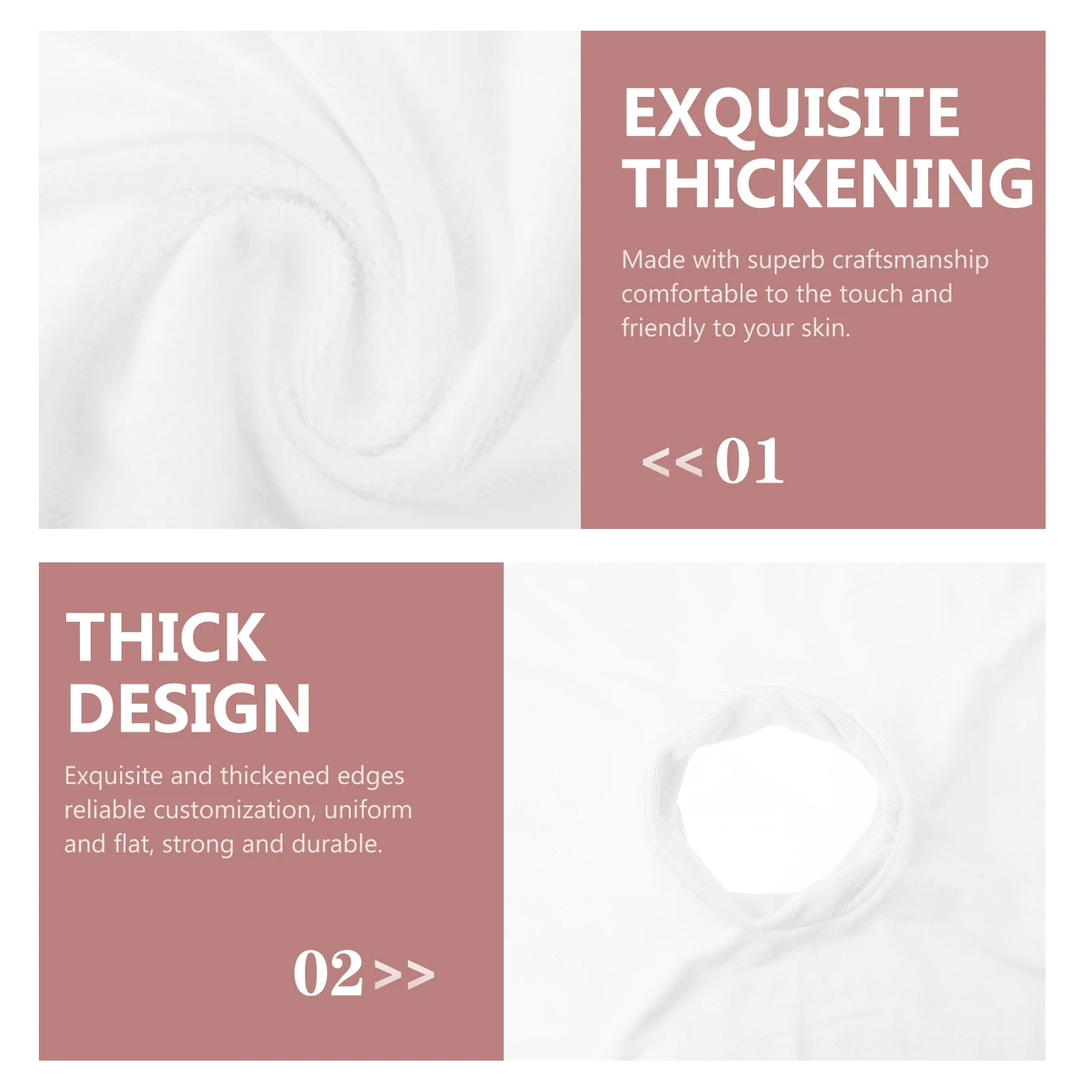 

Прочный массажный белый 40x70, чехлы для лица, полый дизайн, эргономичный дышащий салон, спа, прочный коврик для лица, инструменты