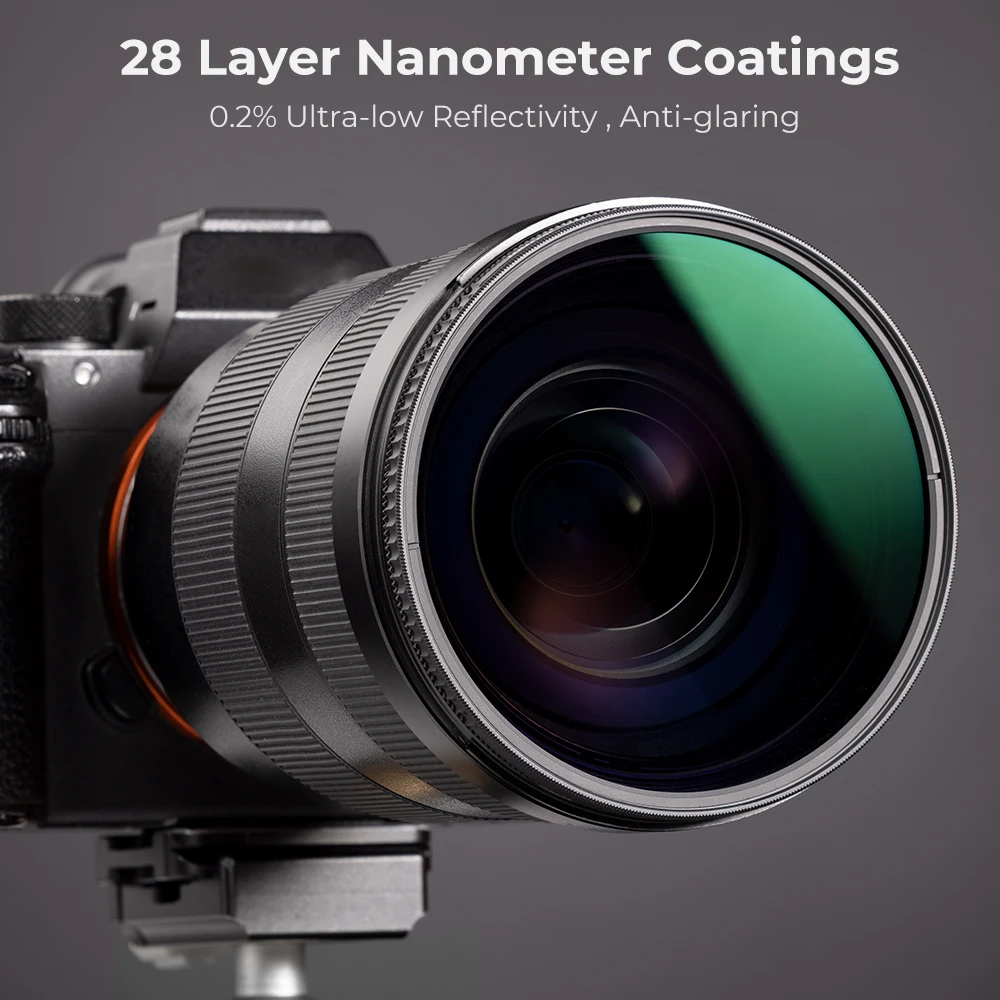 K&F Concept Circular Polarizer Filter 28 Layer Super Slim Multi Coated Nano-X HD CPL Lens Filter for Camera 52mm 67mm 77mm 82mm