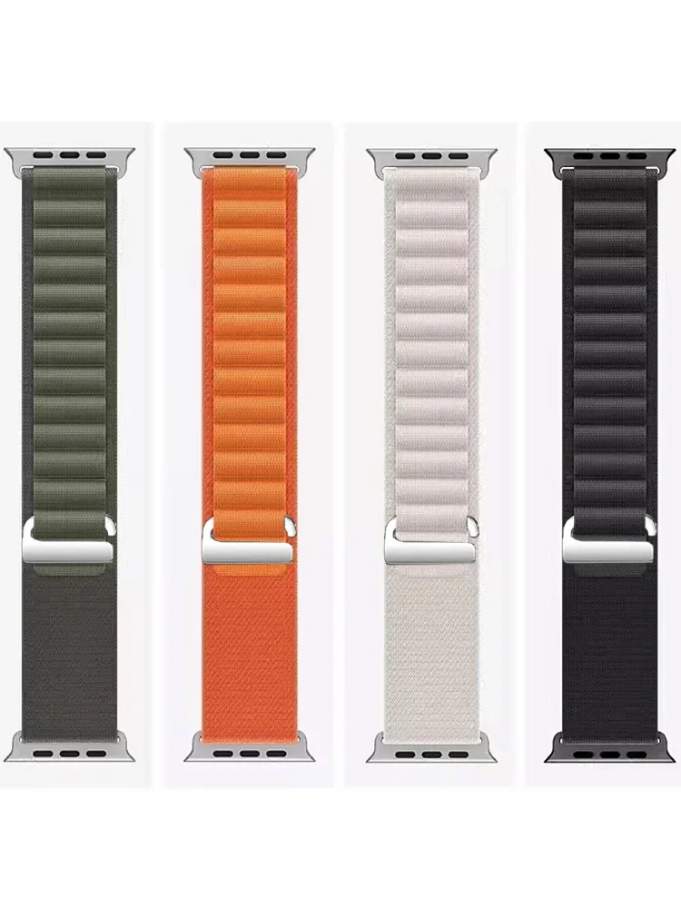 جبال الألب حزام ل سوار ساعة يد آبل 45 مللي متر 49 مللي متر Iwatch سلسلة 10 46 مللي متر 42 مللي متر 9 8 7 Se Ultra 2 حزام الساعات 44 مللي متر 40 مللي متر 41 مللي متر كوريا سوار