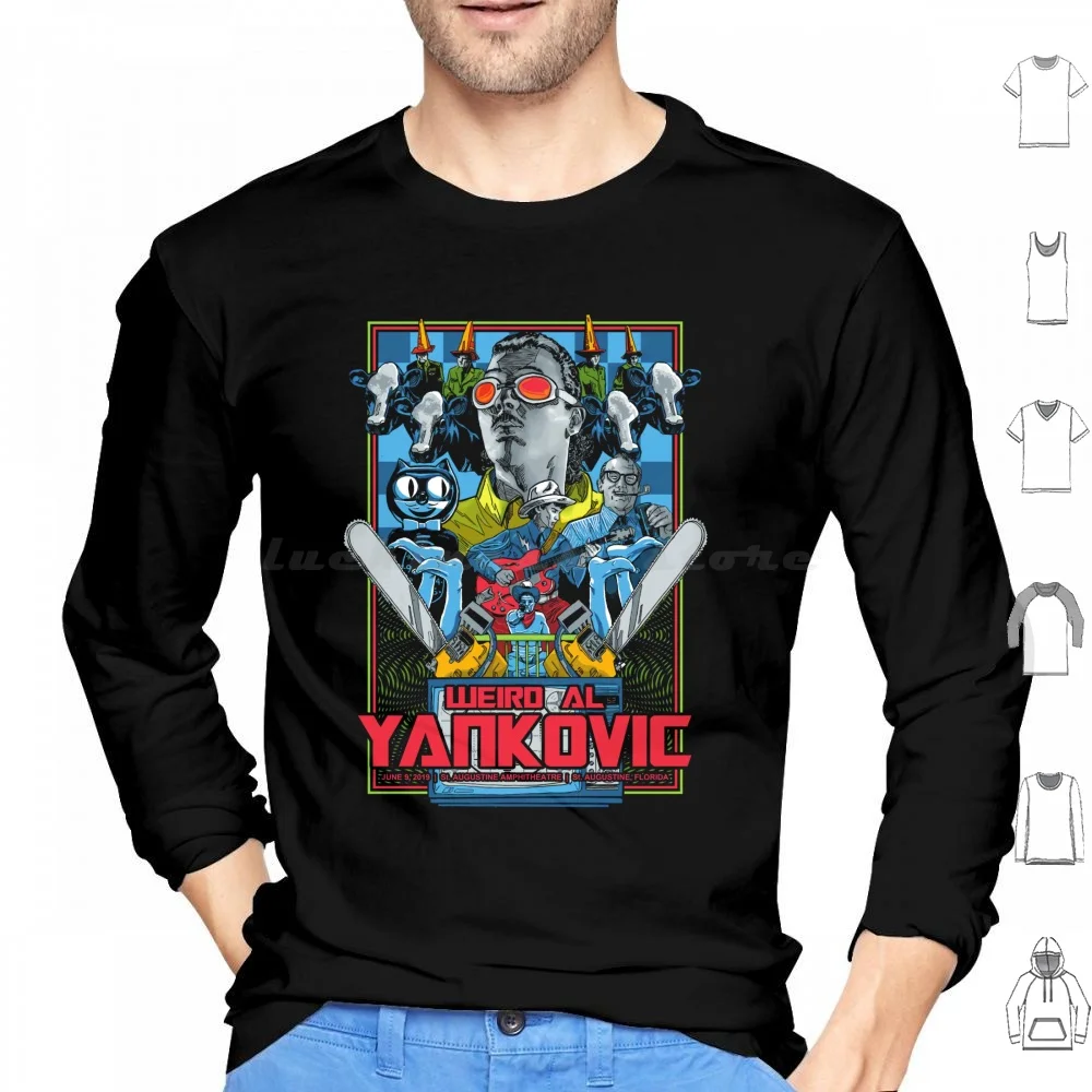 Vanity Advised Hoodies Long Sleeve Weird Al Yankovic Weird Al Yankovic Parody Uhf Musician Al Comedy Weird Funny Polka