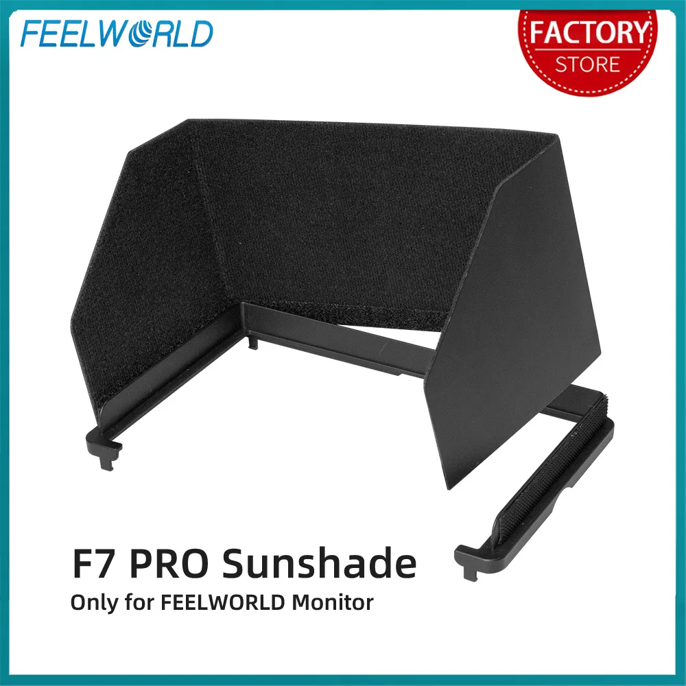 FEELWORLD F7 PRO Sonnenschutz Sunhood Tragbare, leichte, flexible Installation für 7-Zoll-4K-HDMI-Eingangskamera DSLR-Feldmonitor