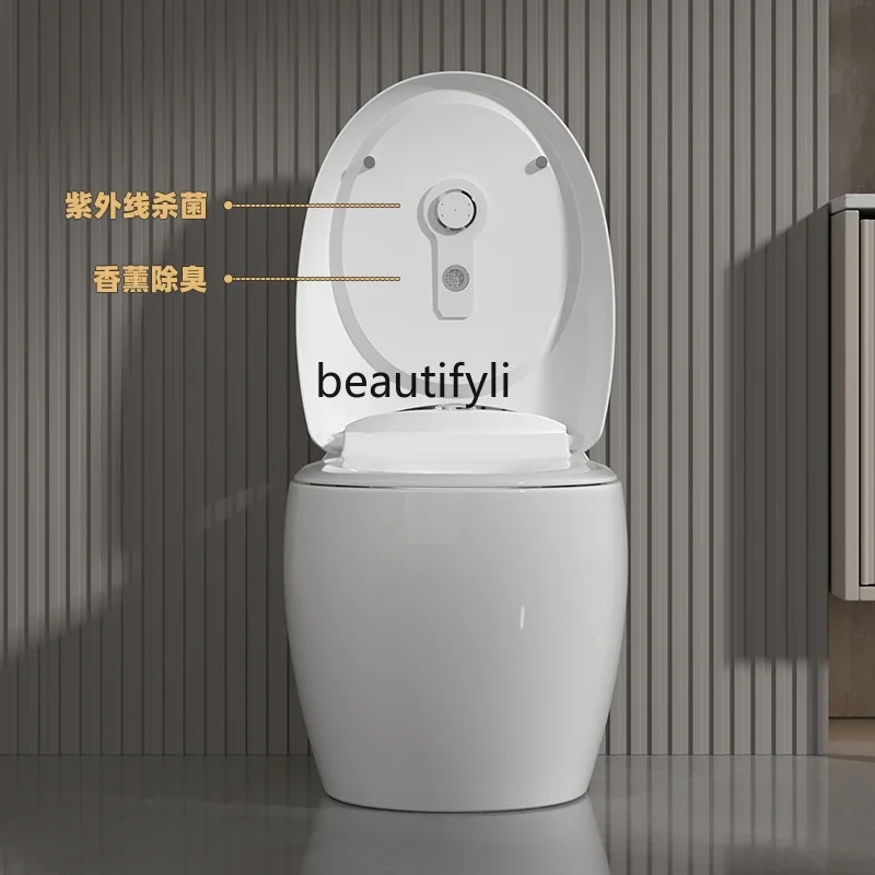 A61 لا يوجد مرحاض لحدود ضغط الماء، غير ذكي بدون خزان، مرحاض سيفون مقاوم للرذاذ #3