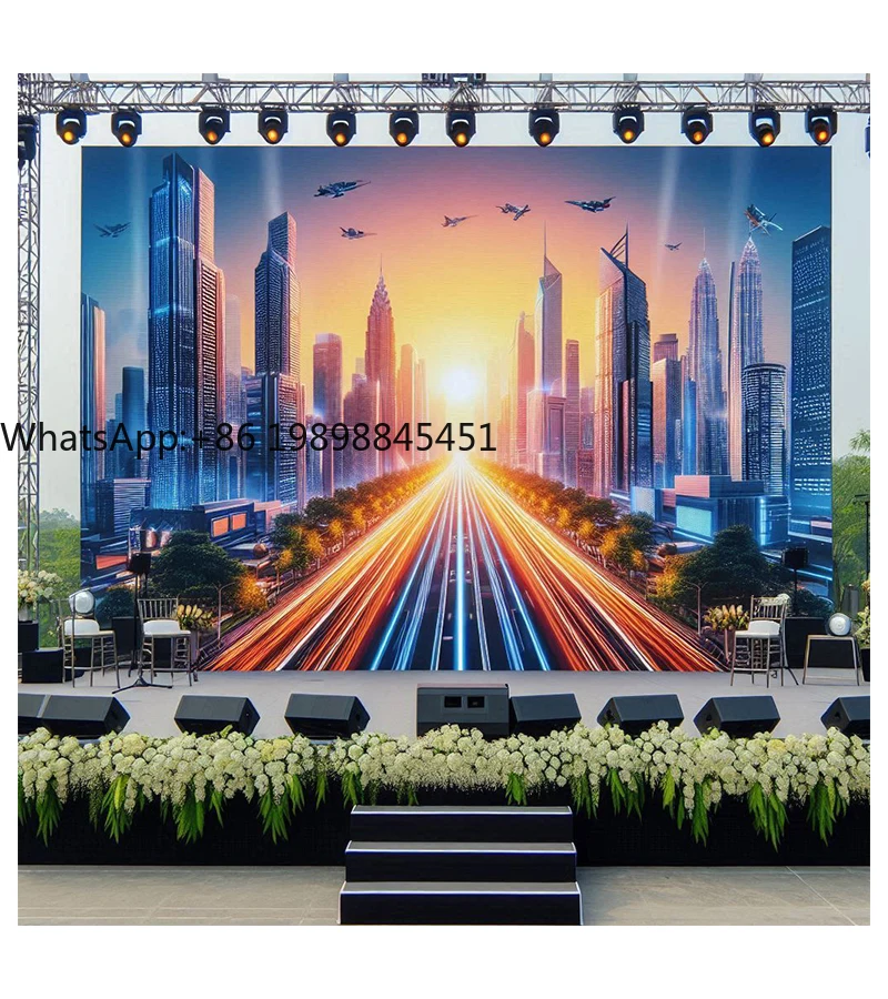 P3.91 Outdoor IP65 LED-displaypaneel Digitale signage voor muziekfestivals Bruiloften en feesten Perfect podiumachtergrond Liftgebruik