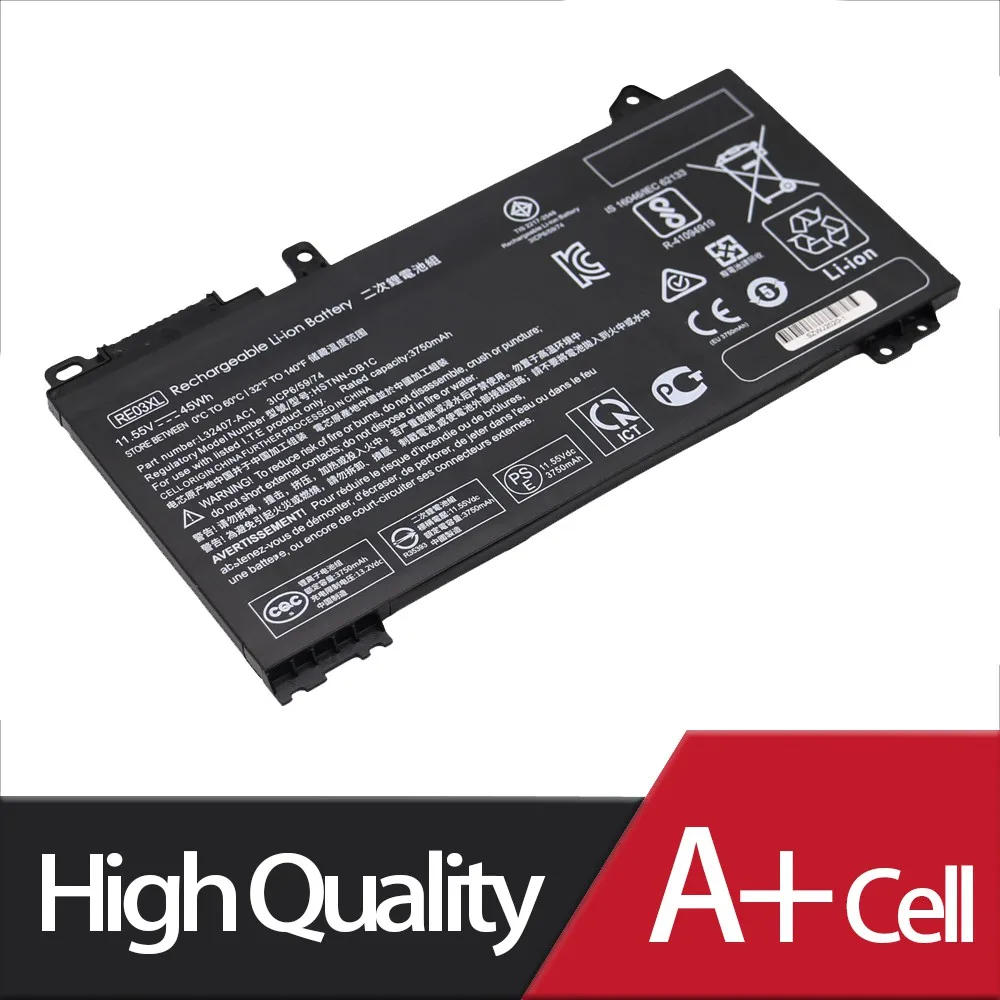 RE03XL Laptop Battery For HP ProBook 445 450 455 440 430 G6 Series HSTNN-DB9N L32407-2B1 SHUOZB Free Tools