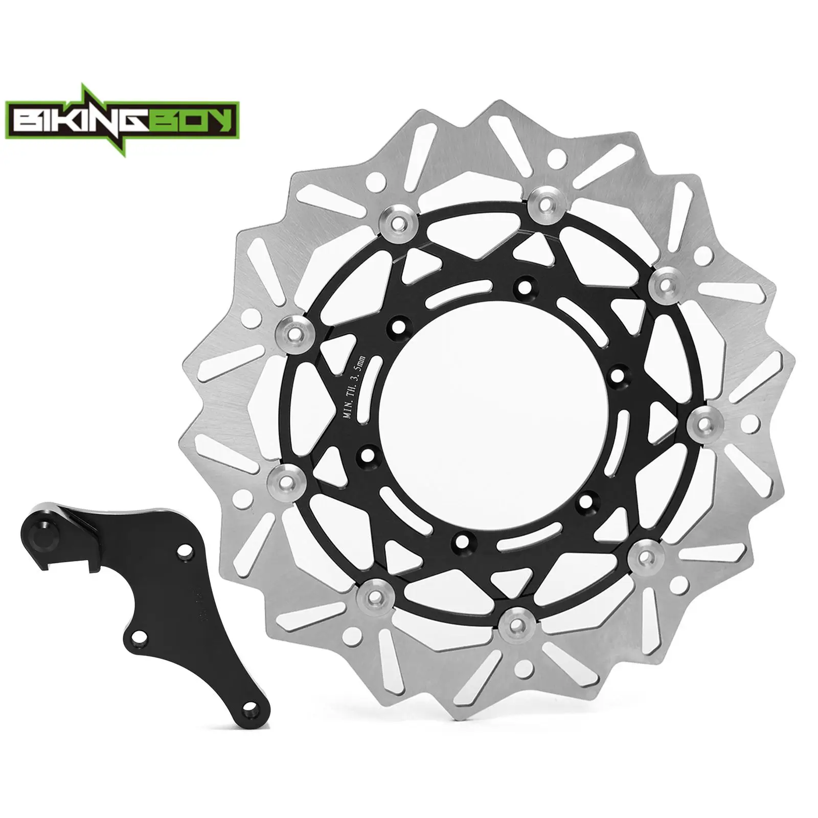 320mm Front Brake Disc Disk Rotor + Bracket WR250F 20-24 WR450F 19-24 YZ250F YZ450F YZ250FX YZ450FX 16-24 YZ125 YZ250 17-24 23